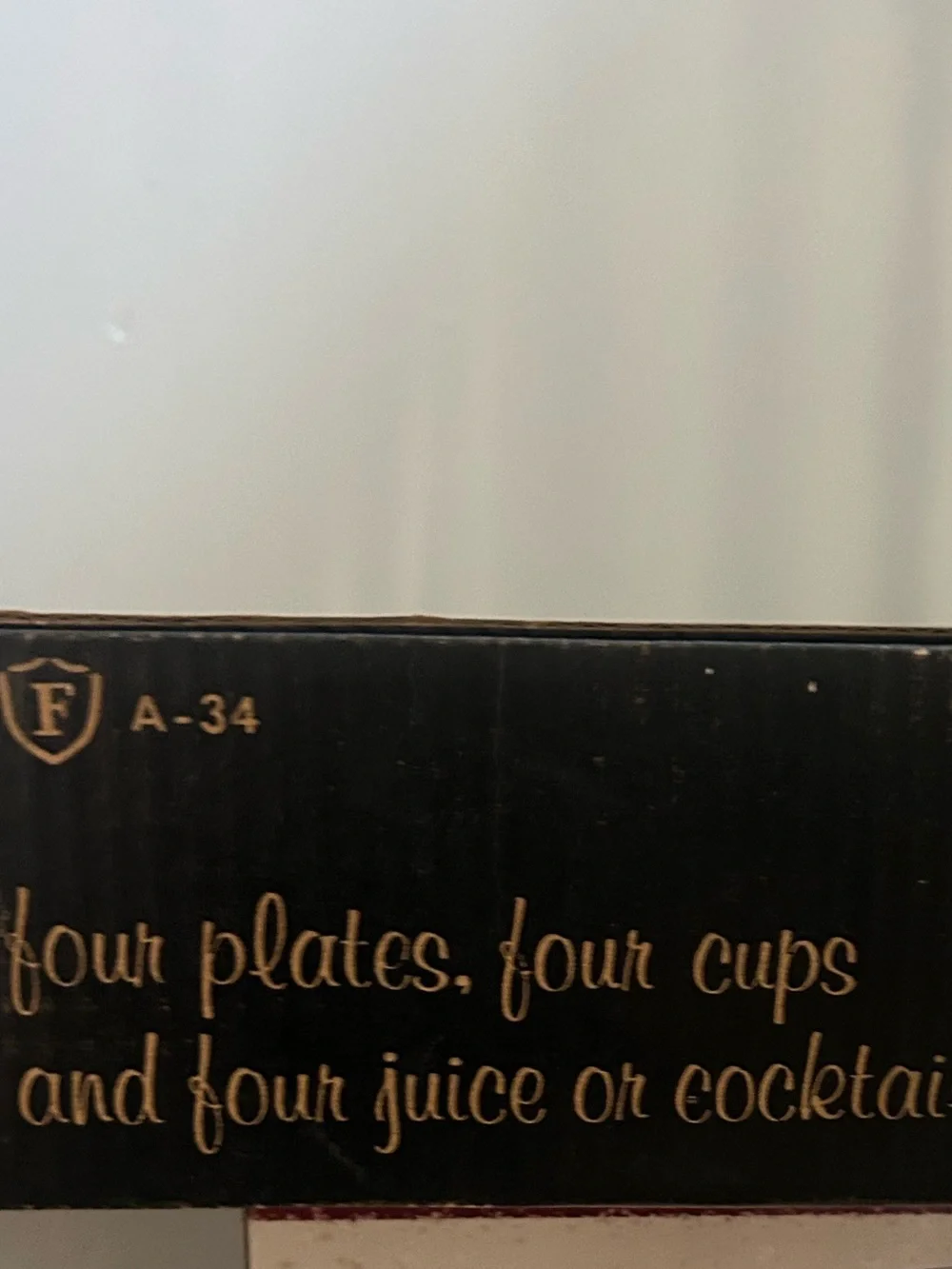 Federal Glass Co. Homestead Snack master Set 4 Trays/8 Cups